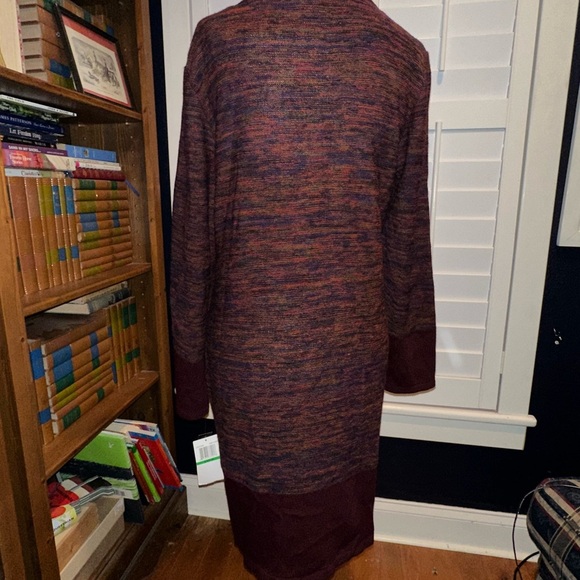 Nina Leonard Multicolor Long Sleeve Dress - Picture 4 of 12
